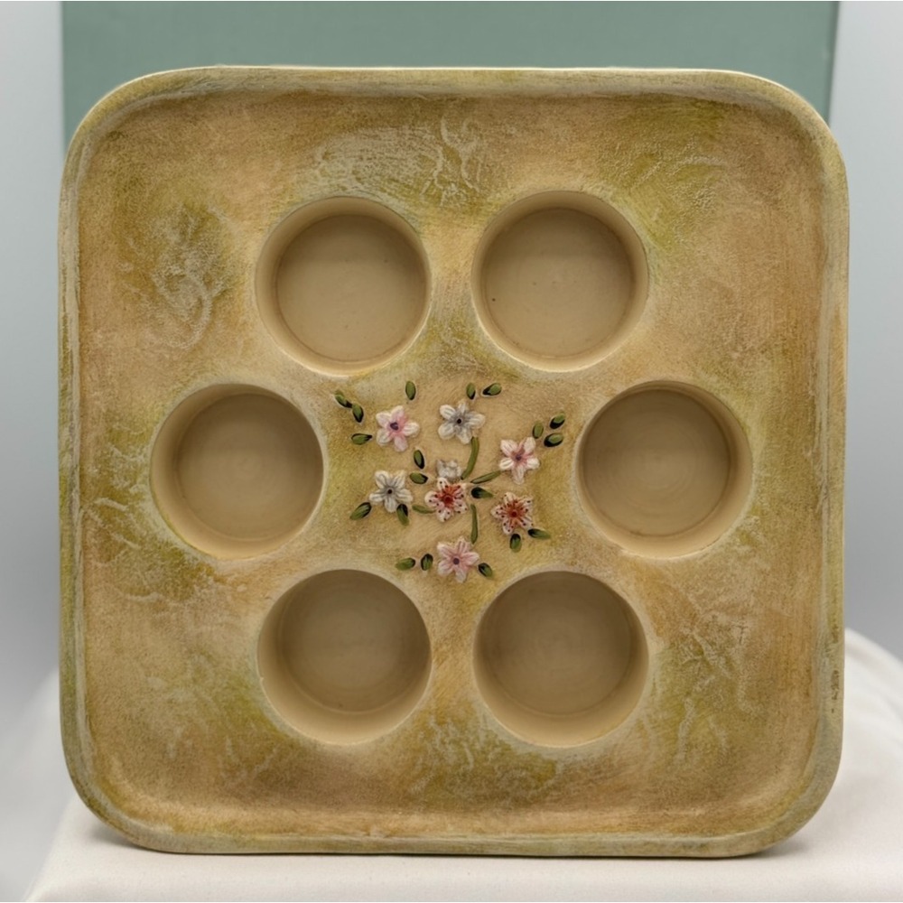 Partylite P8014 Terrace Blossom 3-Wick / Multi Tealight Candle Holder - NEW Open